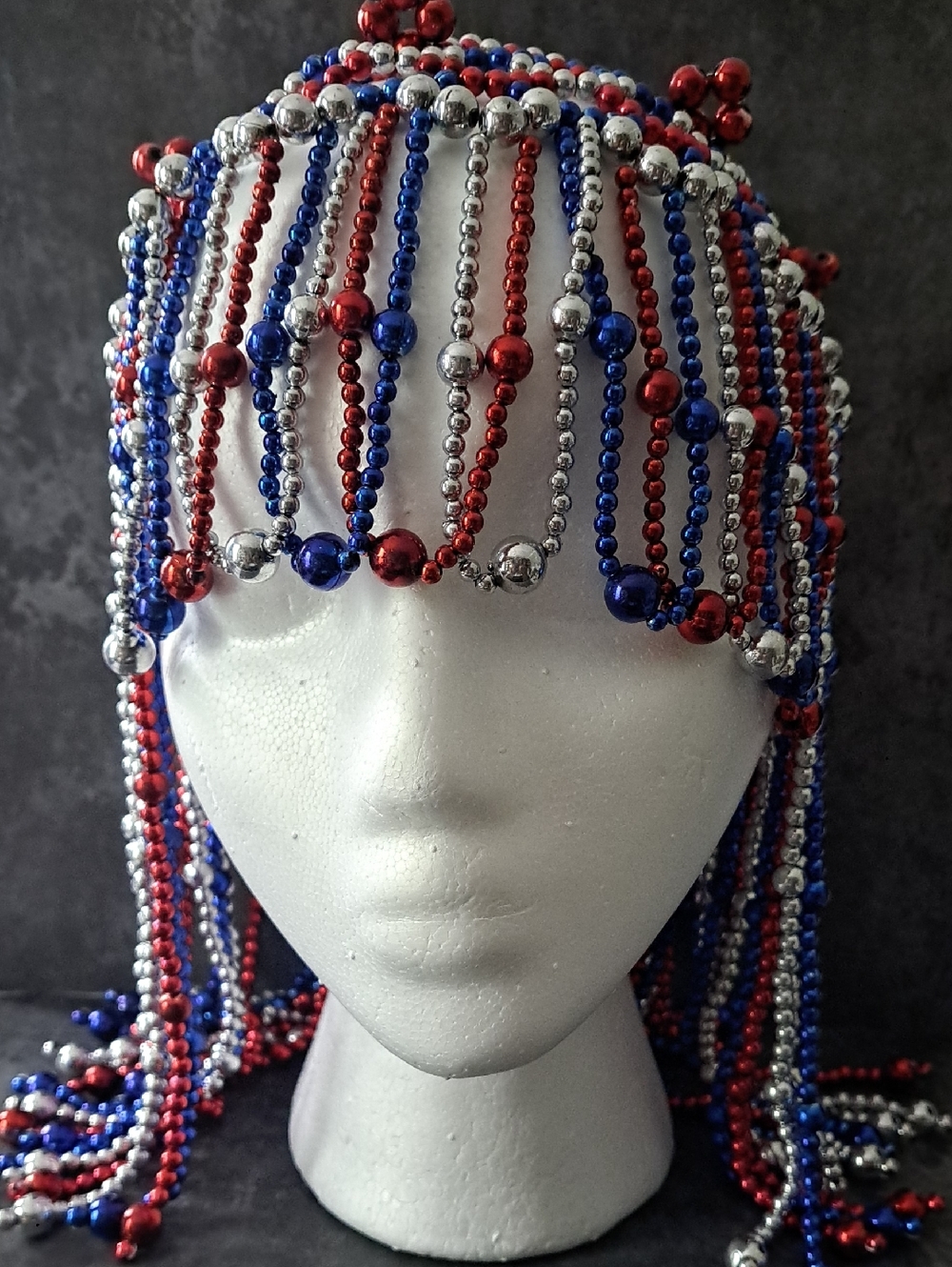 Patriotic Beaded Headdress
